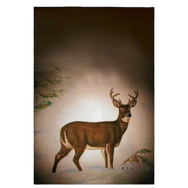Betsy Drake Betsy Drake GT236 Deer in Snow Guest Towel - 20 x 20 in. GT236 - main